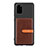 Coque Ultra Fine Silicone Souple Housse Etui avec Aimante Magnetique S12D pour Samsung Galaxy S20 Plus 5G Marron