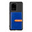 Coque Ultra Fine Silicone Souple Housse Etui avec Aimante Magnetique S12D pour Samsung Galaxy S20 Ultra Bleu