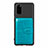 Coque Ultra Fine Silicone Souple Housse Etui avec Aimante Magnetique S13D pour Samsung Galaxy S20 Cyan