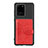 Coque Ultra Fine Silicone Souple Housse Etui avec Aimante Magnetique S13D pour Samsung Galaxy S20 Ultra 5G Rouge