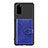 Coque Ultra Fine Silicone Souple Housse Etui avec Aimante Magnetique S14D pour Samsung Galaxy S20 5G Bleu