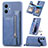 Coque Ultra Fine Silicone Souple Housse Etui avec Aimante Magnetique SD1 pour Xiaomi Poco X5 5G Bleu