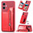 Coque Ultra Fine Silicone Souple Housse Etui avec Aimante Magnetique SD1 pour Xiaomi Poco X5 5G Rouge