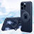 Coque Ultra Fine Silicone Souple Housse Etui avec Mag-Safe Magnetic Magnetique AC1 pour Apple iPhone 13 Pro Bleu