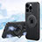 Coque Ultra Fine Silicone Souple Housse Etui avec Mag-Safe Magnetic Magnetique AC1 pour Apple iPhone 13 Pro Max Noir