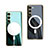 Coque Ultra Fine Silicone Souple Housse Etui avec Mag-Safe Magnetic Magnetique AC1 pour Samsung Galaxy S21 5G Petit