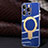 Coque Ultra Fine Silicone Souple Housse Etui avec Mag-Safe Magnetic Magnetique C01 pour Apple iPhone 12 Pro Bleu