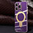 Coque Ultra Fine Silicone Souple Housse Etui avec Mag-Safe Magnetic Magnetique C01 pour Apple iPhone 12 Pro Max Violet