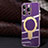 Coque Ultra Fine Silicone Souple Housse Etui avec Mag-Safe Magnetic Magnetique C01 pour Apple iPhone 12 Pro Violet