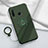 Coque Ultra Fine Silicone Souple Housse Etui avec Support Bague Anneau Aimante Magnetique A01 pour Huawei Enjoy 10 Plus Vert