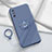 Coque Ultra Fine Silicone Souple Housse Etui avec Support Bague Anneau Aimante Magnetique A01 pour Huawei Enjoy 10e Gris