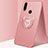 Coque Ultra Fine Silicone Souple Housse Etui avec Support Bague Anneau Aimante Magnetique A01 pour Huawei P30 Lite New Edition Or Rose