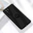 Coque Ultra Fine Silicone Souple Housse Etui avec Support Bague Anneau Aimante Magnetique A01 pour Huawei P40 Lite 5G Noir