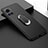 Coque Ultra Fine Silicone Souple Housse Etui avec Support Bague Anneau Aimante Magnetique A01 pour Motorola Moto Edge X30 Pro 5G Noir