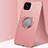 Coque Ultra Fine Silicone Souple Housse Etui avec Support Bague Anneau Aimante Magnetique A01 pour Oppo A92s 5G Or Rose