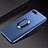 Coque Ultra Fine Silicone Souple Housse Etui avec Support Bague Anneau Aimante Magnetique A01 pour Oppo R17 Neo Bleu