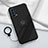 Coque Ultra Fine Silicone Souple Housse Etui avec Support Bague Anneau Aimante Magnetique A01 pour Oppo Reno5 Pro 5G Noir