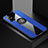 Coque Ultra Fine Silicone Souple Housse Etui avec Support Bague Anneau Aimante Magnetique A01 pour Samsung Galaxy A71 4G A715 Bleu