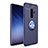 Coque Ultra Fine Silicone Souple Housse Etui avec Support Bague Anneau Aimante Magnetique A01 pour Samsung Galaxy S9 Plus Bleu