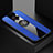 Coque Ultra Fine Silicone Souple Housse Etui avec Support Bague Anneau Aimante Magnetique A01 pour Vivo S1 Pro Bleu