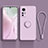 Coque Ultra Fine Silicone Souple Housse Etui avec Support Bague Anneau Aimante Magnetique A01 pour Xiaomi Mi 12 5G Violet Clair