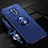 Coque Ultra Fine Silicone Souple Housse Etui avec Support Bague Anneau Aimante Magnetique A01 pour Xiaomi Redmi 10X Pro 5G Bleu