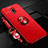 Coque Ultra Fine Silicone Souple Housse Etui avec Support Bague Anneau Aimante Magnetique A01 pour Xiaomi Redmi 8A Rouge