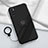 Coque Ultra Fine Silicone Souple Housse Etui avec Support Bague Anneau Aimante Magnetique A02 pour Huawei Enjoy 20 Pro 5G Noir