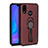 Coque Ultra Fine Silicone Souple Housse Etui avec Support Bague Anneau Aimante Magnetique A02 pour Huawei P20 Lite Marron