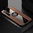 Coque Ultra Fine Silicone Souple Housse Etui avec Support Bague Anneau Aimante Magnetique A02 pour Oppo K7 5G Marron