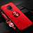 Coque Ultra Fine Silicone Souple Housse Etui avec Support Bague Anneau Aimante Magnetique A02 pour Vivo Nex 3 5G Rouge