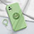 Coque Ultra Fine Silicone Souple Housse Etui avec Support Bague Anneau Aimante Magnetique A02 pour Vivo V20 Pro 5G Pastel Vert