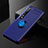 Coque Ultra Fine Silicone Souple Housse Etui avec Support Bague Anneau Aimante Magnetique A02 pour Xiaomi Mi 10 Pro Bleu