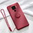 Coque Ultra Fine Silicone Souple Housse Etui avec Support Bague Anneau Aimante Magnetique A03 pour Huawei Mate 30 Lite Vin Rouge