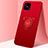 Coque Ultra Fine Silicone Souple Housse Etui avec Support Bague Anneau Aimante Magnetique A03 pour Oppo Reno4 Z 5G Rouge