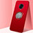 Coque Ultra Fine Silicone Souple Housse Etui avec Support Bague Anneau Aimante Magnetique A03 pour Vivo Nex 3 5G Rouge