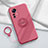 Coque Ultra Fine Silicone Souple Housse Etui avec Support Bague Anneau Aimante Magnetique A03 pour Xiaomi Mi 12 5G Rouge