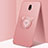 Coque Ultra Fine Silicone Souple Housse Etui avec Support Bague Anneau Aimante Magnetique A03 pour Xiaomi Redmi 8A Or Rose