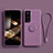 Coque Ultra Fine Silicone Souple Housse Etui avec Support Bague Anneau Aimante Magnetique A04 pour Samsung Galaxy S24 Plus 5G Violet