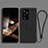 Coque Ultra Fine Silicone Souple Housse Etui avec Support Bague Anneau Aimante Magnetique A04 pour Samsung Galaxy S24 Ultra 5G Noir