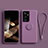 Coque Ultra Fine Silicone Souple Housse Etui avec Support Bague Anneau Aimante Magnetique A04 pour Samsung Galaxy S24 Ultra 5G Violet