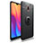 Coque Ultra Fine Silicone Souple Housse Etui avec Support Bague Anneau Aimante Magnetique A04 pour Xiaomi Redmi 8A Noir