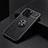 Coque Ultra Fine Silicone Souple Housse Etui avec Support Bague Anneau Aimante Magnetique A05 pour Apple iPhone 13 Pro Max Noir