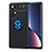 Coque Ultra Fine Silicone Souple Housse Etui avec Support Bague Anneau Aimante Magnetique A05 pour Xiaomi Mi 12 5G Bleu et Noir