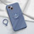 Coque Ultra Fine Silicone Souple Housse Etui avec Support Bague Anneau Aimante Magnetique A06 pour Apple iPhone 13 Petit