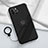 Coque Ultra Fine Silicone Souple Housse Etui avec Support Bague Anneau Aimante Magnetique A06 pour Apple iPhone 14 Pro Max Noir