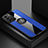 Coque Ultra Fine Silicone Souple Housse Etui avec Support Bague Anneau Aimante Magnetique A07 pour Samsung Galaxy S24 5G Bleu