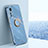 Coque Ultra Fine Silicone Souple Housse Etui avec Support Bague Anneau Aimante Magnetique A10 pour Xiaomi Mi 12S 5G Bleu
