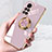 Coque Ultra Fine Silicone Souple Housse Etui avec Support Bague Anneau Aimante Magnetique AN1 pour Huawei Honor V40 5G Petit