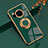 Coque Ultra Fine Silicone Souple Housse Etui avec Support Bague Anneau Aimante Magnetique AN1 pour Sharp Aquos R8s Vert